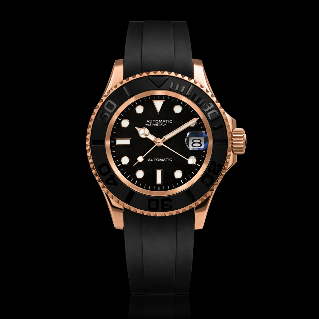 Seikmariner Rose Black Rubber